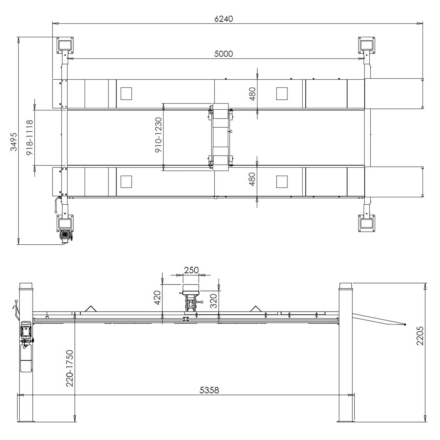 Techlift F5 løftebukk