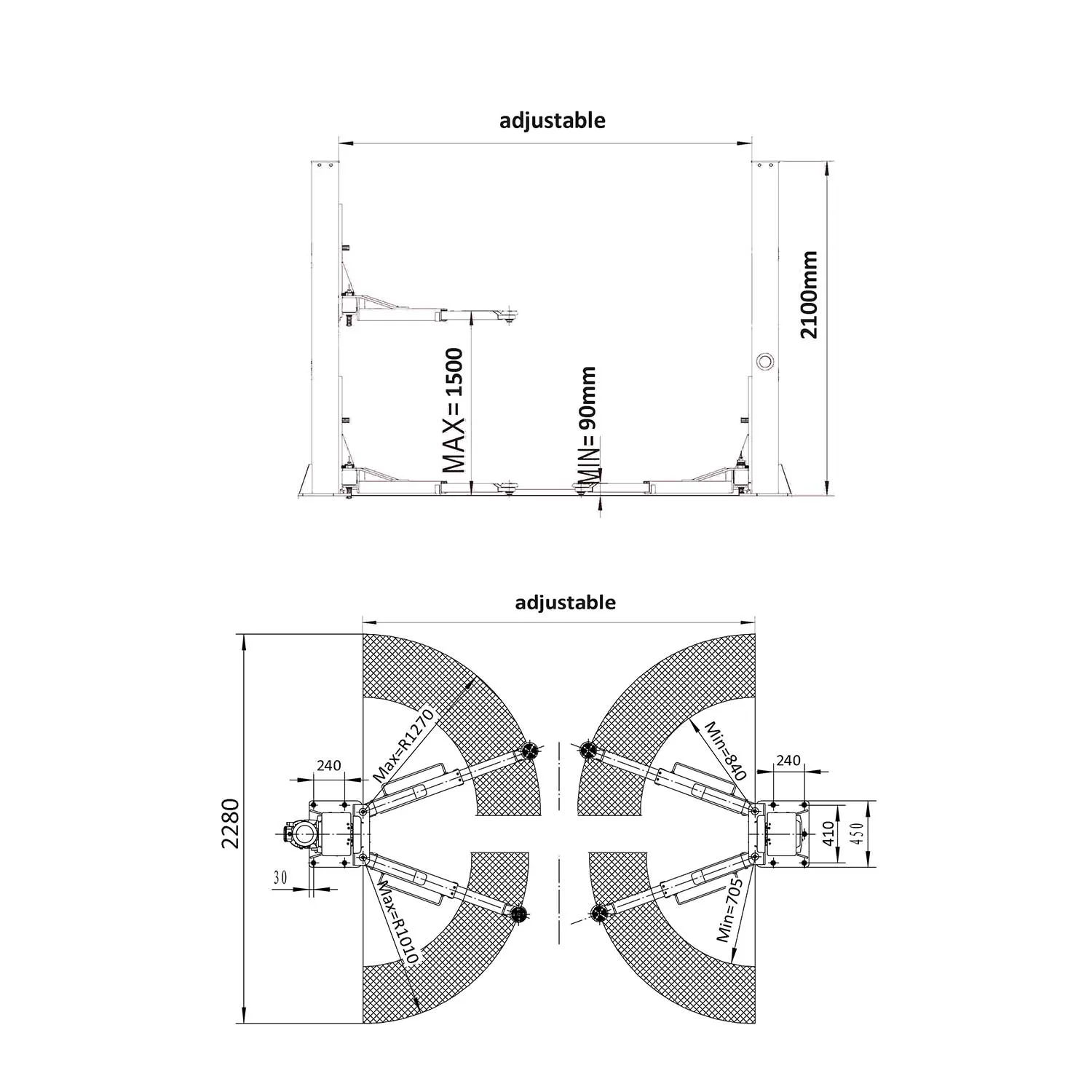 Techlift T3 portabel løftebukk