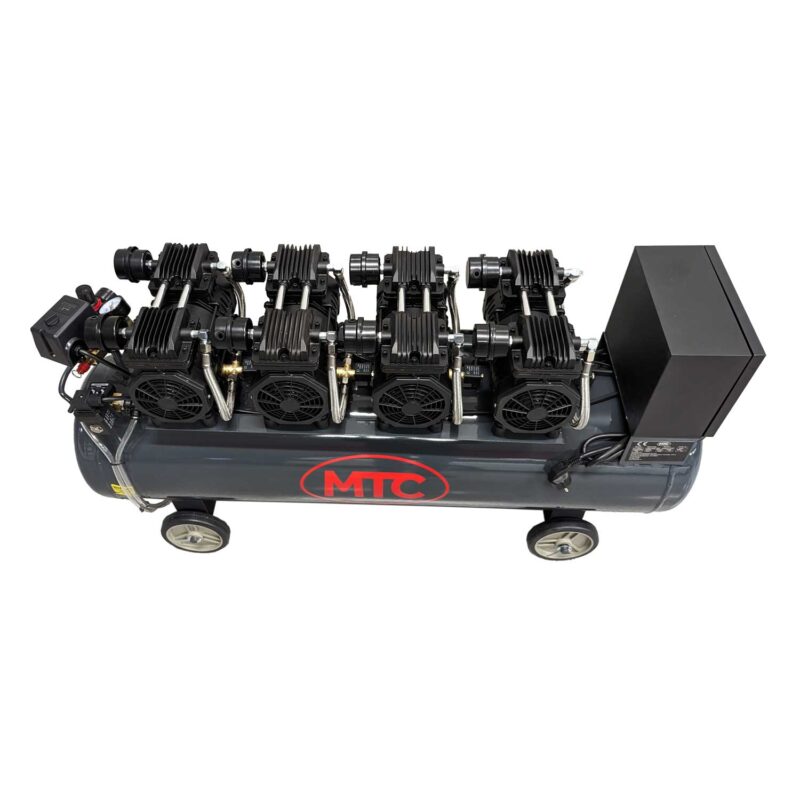 MTC støysvak og oljefri kompressor med 90 liters tank og 4,8kw effekt.