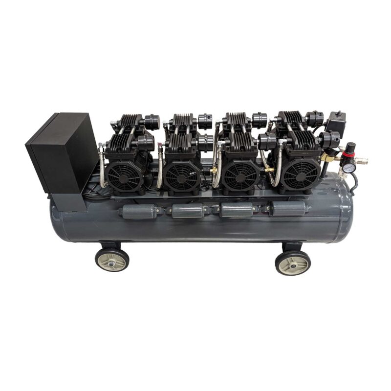 MTC støysvak og oljefri kompressor med 90 liters tank og 4,8kw effekt.
