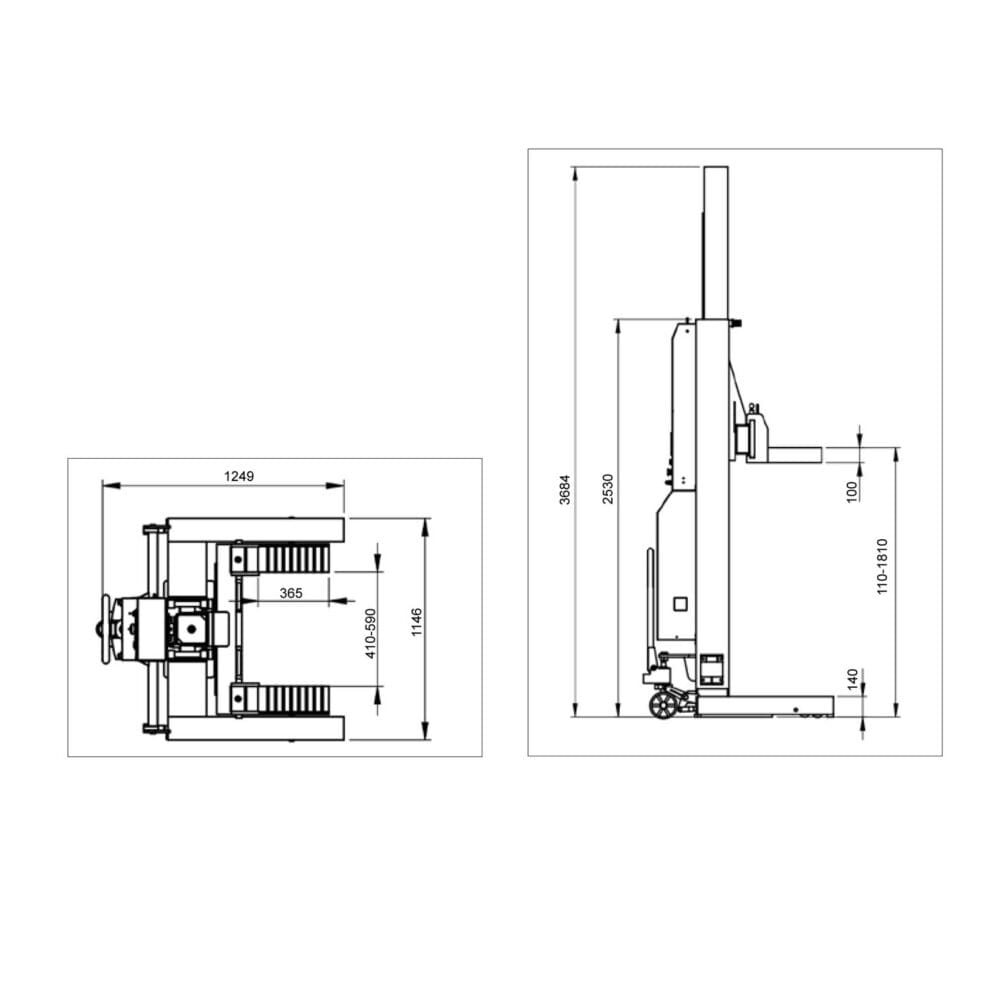 Cl80 TechLift CL80 Lastebil løftesøyle - EF Motor AS