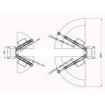 TechLift T3He portabel tosøyler løftebukk