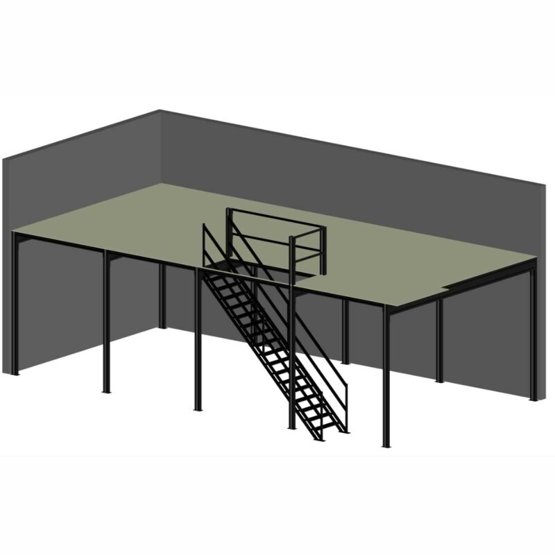 Mesanin lagerseksjon 72 m2 Mesanin lagerseksjon 72 m2