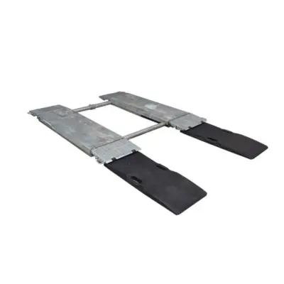 Gummirampe / påkjøringsrampe for sakseløfter 100x48x5cm