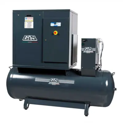 GIS Skruekompressor 5,5 kW 300 liter 10 bar – GIS GSE7 med tørke