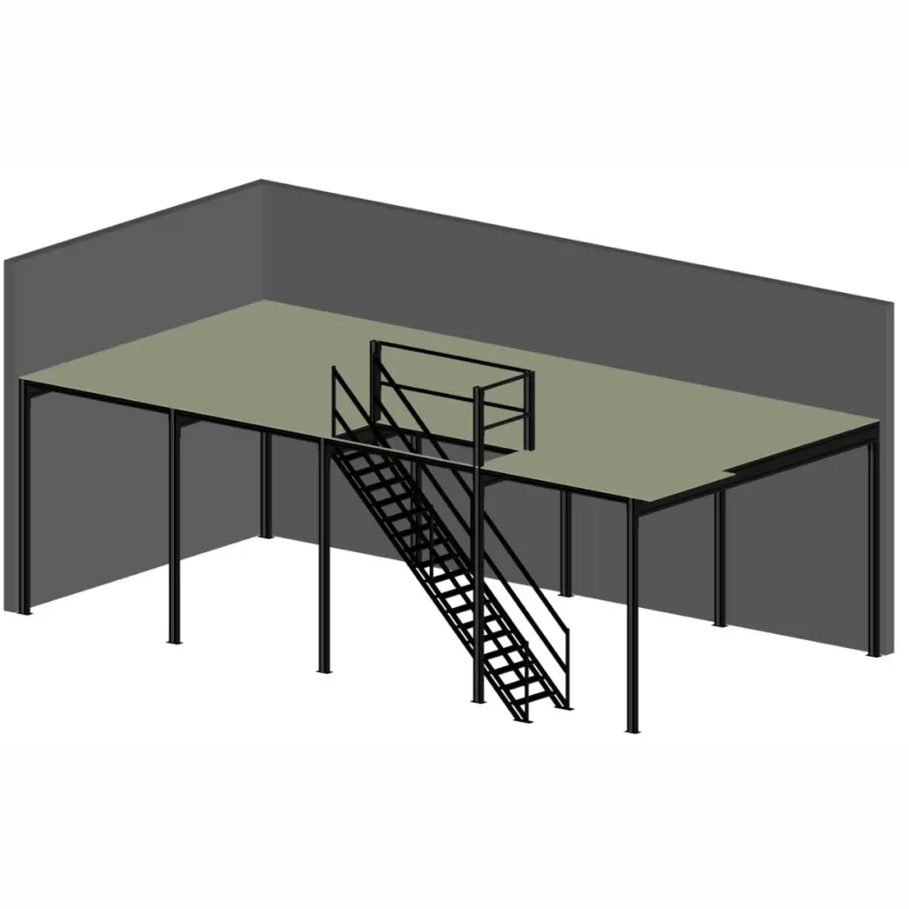 Mesanin 72 m² til lager | Solid lagerplattform