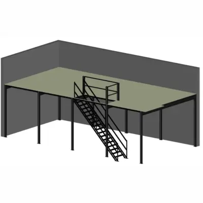 Mesanin 72 m² til lager | Solid lagerplattform