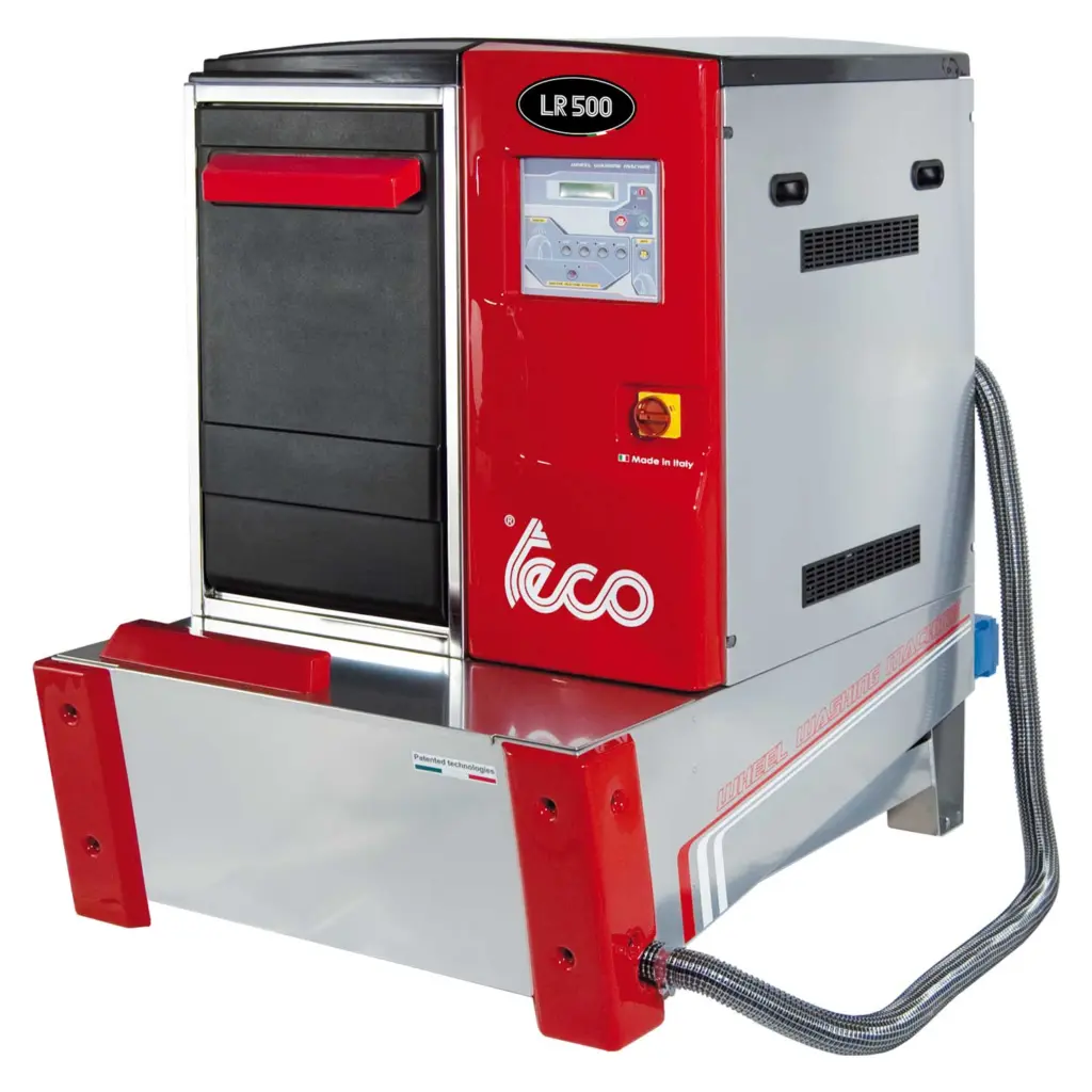 TECO LR500 – Elektronisk hjulvasker med lukket system og tørkefunksjon