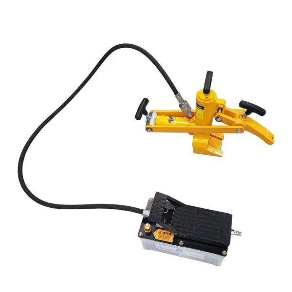 Hydraulisk dekkpresse for traktor og anlegg