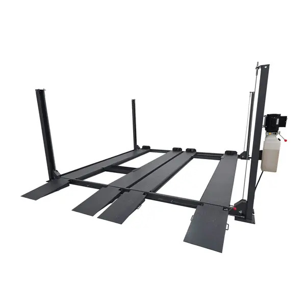 TechLift F4 – dobbel parkeringsløfter med hjulsett | 4-søyler løftebukk 4200 kg