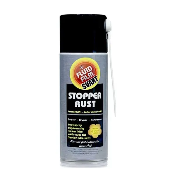 Rustbeskyttelse / Smøremiddel – Fluid Film Spray 400 ml Sort