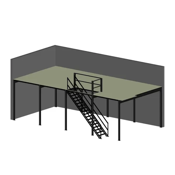 Mesanin 72 m² til lager | Solid lagerplattform