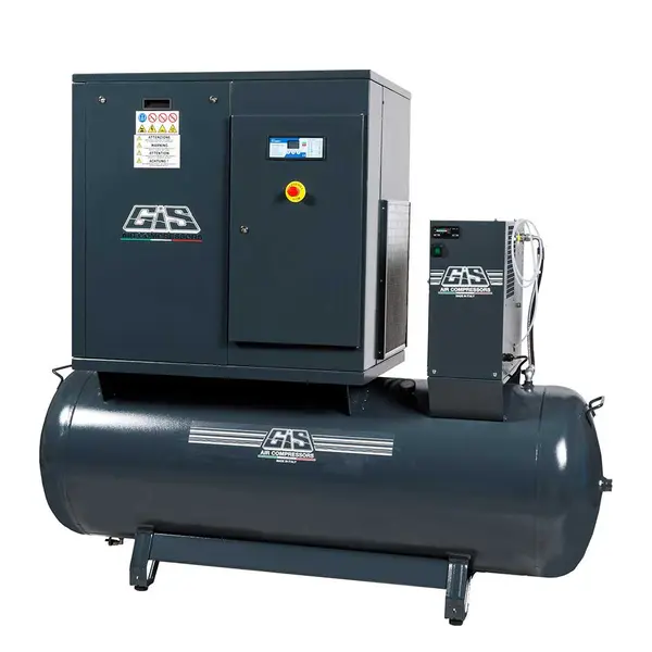 GIS Skruekompressor 5,5 kW 300 liter 10 bar – GIS GSE7 med tørke