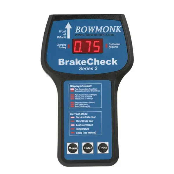 Bowmonk BrakeCheck – Elektronisk retardasjonsmåler for PKK og verksted