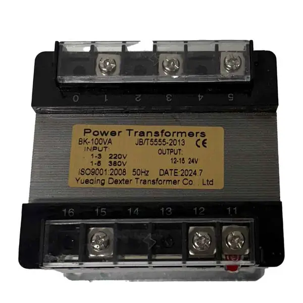 Trafo 230 V / 380 V til 24 V AC (100 VA)