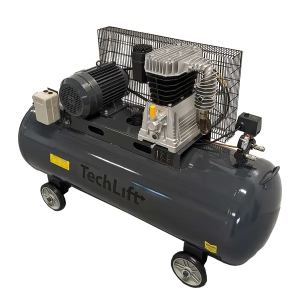 Stempelkompressor, 5,5hk, 300 liter, 3-fase 400v