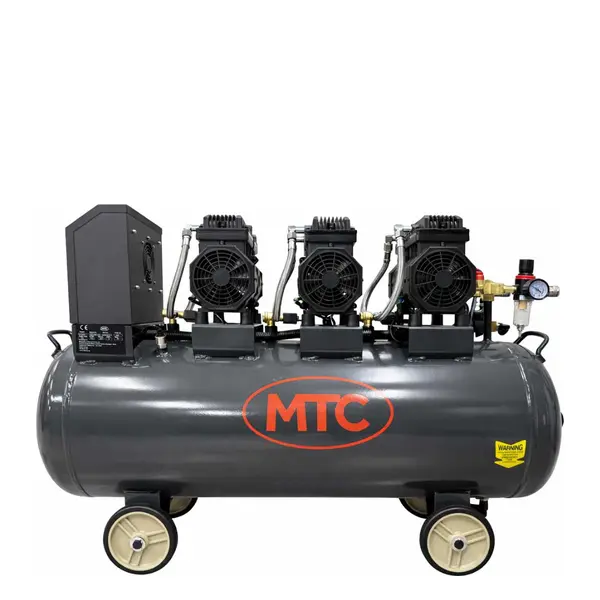 MTC Oljefri og stillegående kompressor, 3,6kW, 90 liter, 1-fase