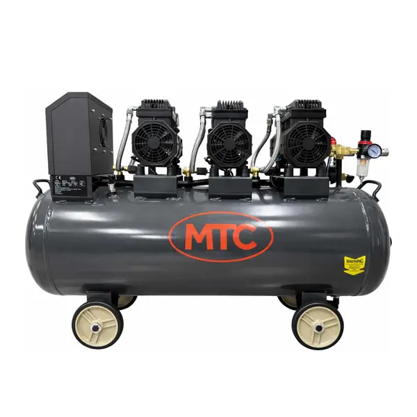 MTC Oljefri og stillegående kompressor, 3,6kW, 90 liter, 1-fase