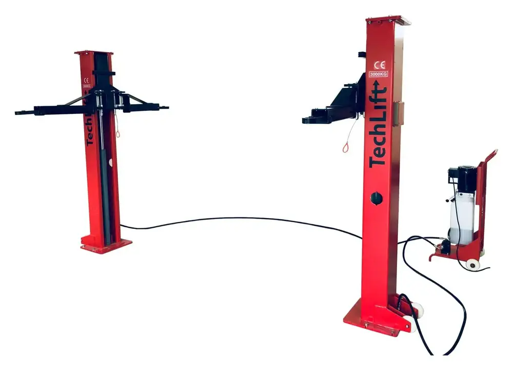 TechLift T3, lav 2 søyler portabel løftebukk