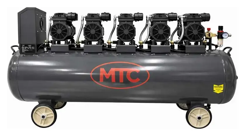 MTC Oljefri og stillegående kompressor, 6kW, 200 liter