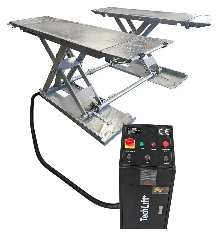 TechLift S2g – galvanisert sakseløfter / løftebukk 3500 kg