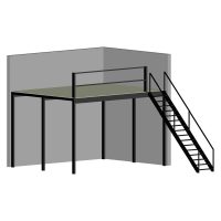 Mesanin til lager 26 m² | Lagerplattform stål