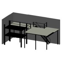 Mesanin 52 m² for lagerbygg