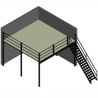 Mesanin 36 m2 til lagerseksjon